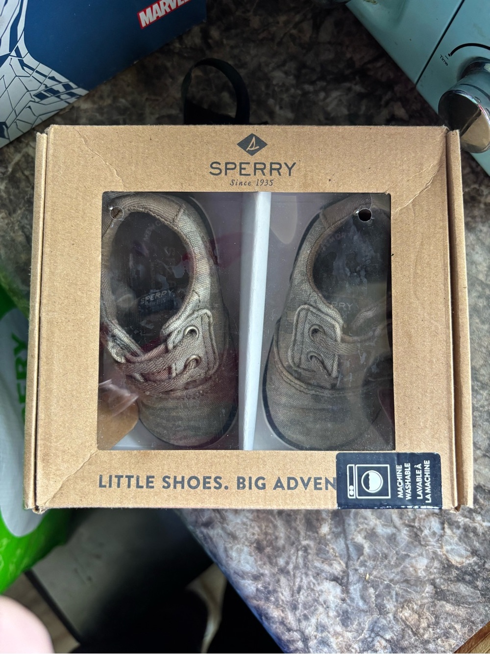 Sperry Spin Crib Jr Wash Camo infant shoes-size 2m